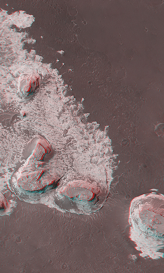 Mesas on Mars (3D)