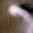 Dust devil on Mars